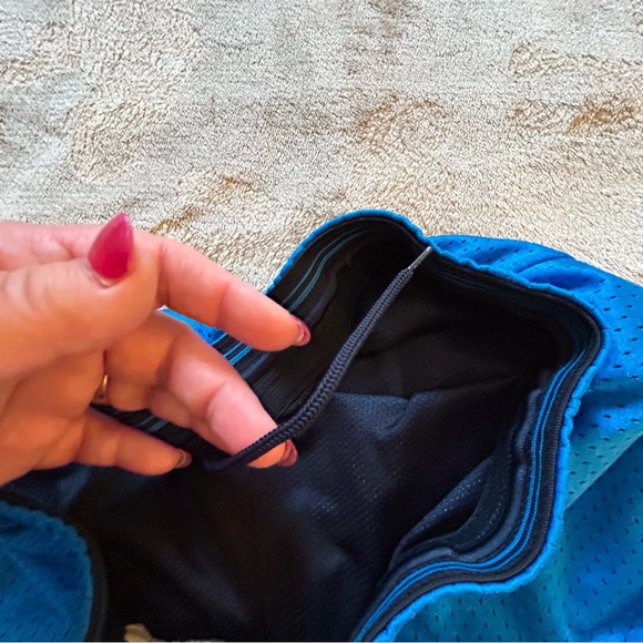 Nike Dri-Fit blue running shorts drawstring Size S/M - Picture 4 of 6